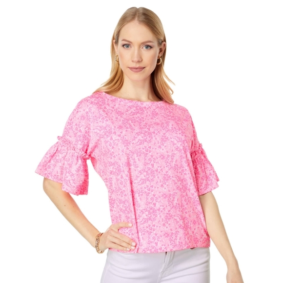 Lilly Pulitzer Tops - Lilly Pulitzer Pink Floral Top